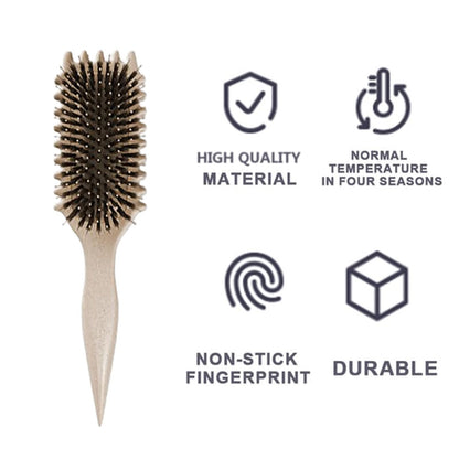 ounce Curl Brush,2024 NEW Bounce Curl Defining Brush,Boar Bristle Hair Brush Styling Brush for Detangling,Bounce Curl Define Styling Brush,Shaping & Defining Curls for Women Less Pulling (Green * 1) Brand: Generic